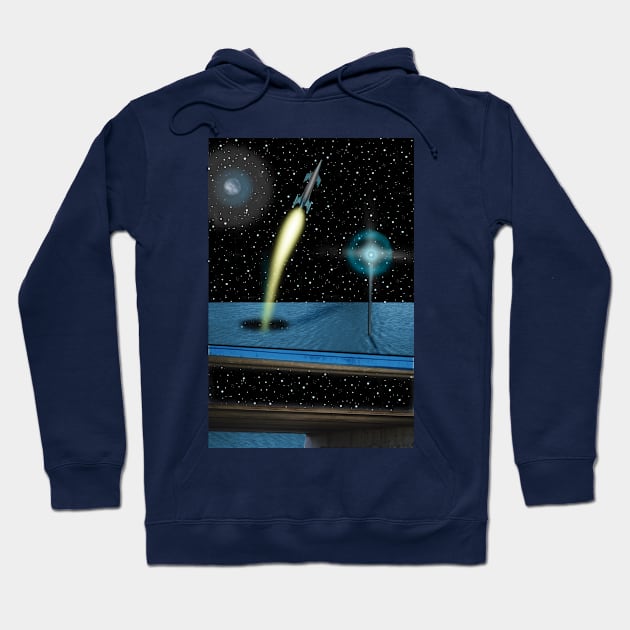 Sea Station Warp Arrival Hoodie by dennye